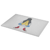 Pigeon with Shoes Schneidebrett (Ecke)