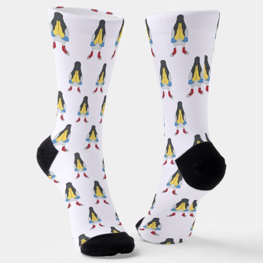 Pigeon with Shoes Socken (Gewinkelt)