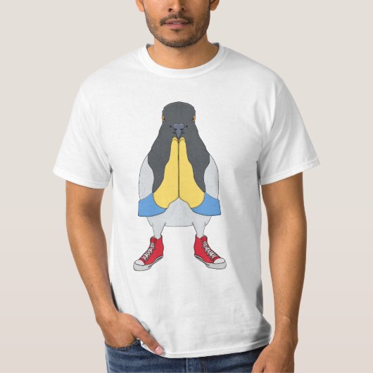 Pigeon with Shoes T-Shirt (Vorderseite)