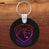 Pigeonne Crafts Logo v2 – Keychain Schlüsselanhänger (Rückseite)