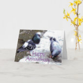 Pigeons-Jubiläumskarte Karte (Gelbe Blume)