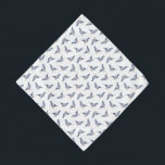 Pigeons Pet Bandana Halstuch<br><div class="desc">Dieses Design zeichnet sich durch ein niedliches graues Taubenmuster aus.</div>