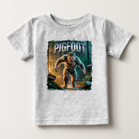 Pigfoot Fotocombo Creature Funny Baby T-shirt (Vorderseite)