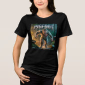 Pigfoot Fotocombo Creature Funny Tri-Blend Shirt (Vorderseite)