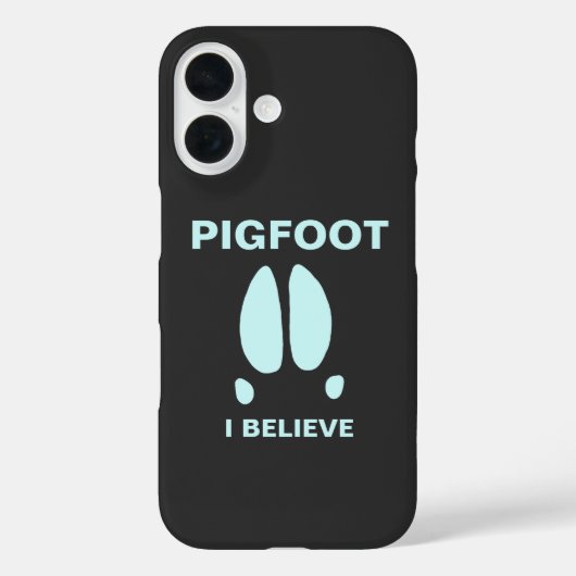 Pigfoot - Ich glaube Case-Mate iPhone Hülle (Rückseite)
