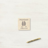 Pigfoot - Ich glaube Post-it Klebezettel (Auf Schreibtisch)