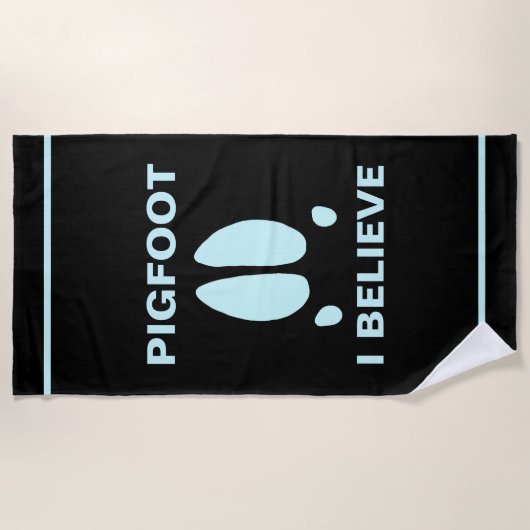 Pigfoot - Ich glaube Strandtuch (Vorderseite)