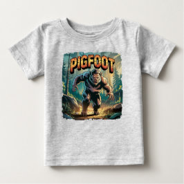 Pigfoot Illustration Combo Creature Funny Baby T-shirt