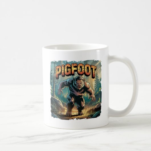 Pigfoot Illustration Combo Creature Funny Kaffeetasse (Rechts)