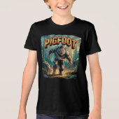 Pigfoot Illustration Combo Creature Funny Tri-Blend Shirt (Vorderseite)