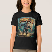 Pigfoot Illustration Combo Creature Funny Tri-Blend Shirt (Vorderseite)