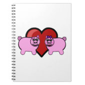 Piggie-Liebe Notizblock (Vorderseite)