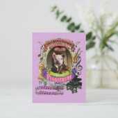 Piggienini Funny Pig Animal Composer Paganini Postkarte (Stehend Vorderseite)