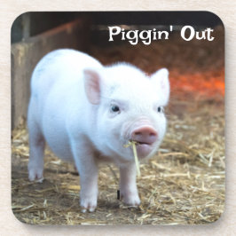 Piggin' Out Farm Life Hard Plastic Untersetzer