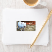 Piggin' Out Farm Life Return Address Labels Adressaufkleber (Insitu)
