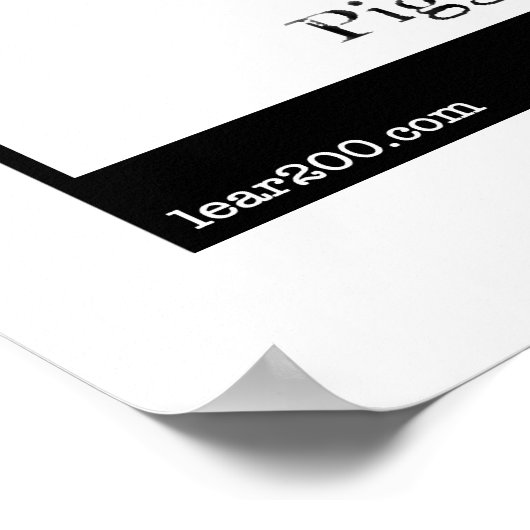 Piggiwiggia Pyramidalis. Poster (Ecke)