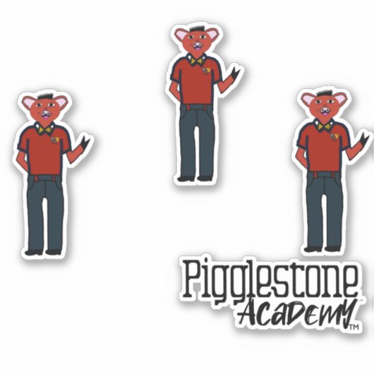 Pigglestone Academy Class Pig 5 Sticker (Vorderseite)