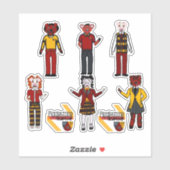 Pigglestone Academy Class Stickers Aufkleber (Blatt)