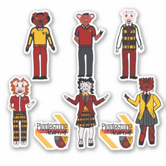 Pigglestone Academy Class Stickers Aufkleber (Vorderseite)