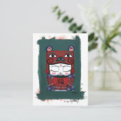 Piggy Baby Postkarte (Stehend Vorderseite)