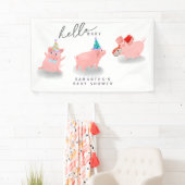 piggy baby shower banner (Insitu)