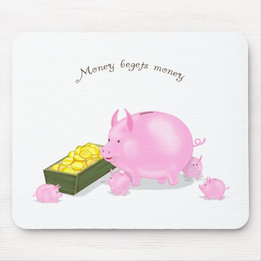 Piggy Bank Family Mousepad (Vorne)
