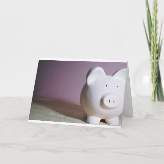 Piggy Bank Karte (Vorderseite)