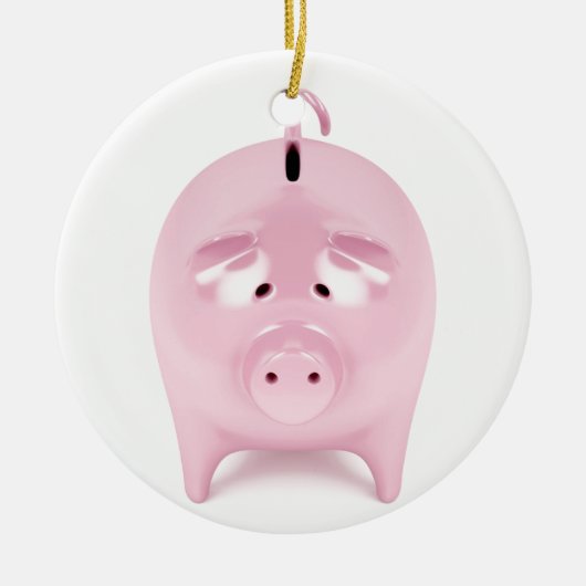 Piggy Bank Keramikornament (Vorne)