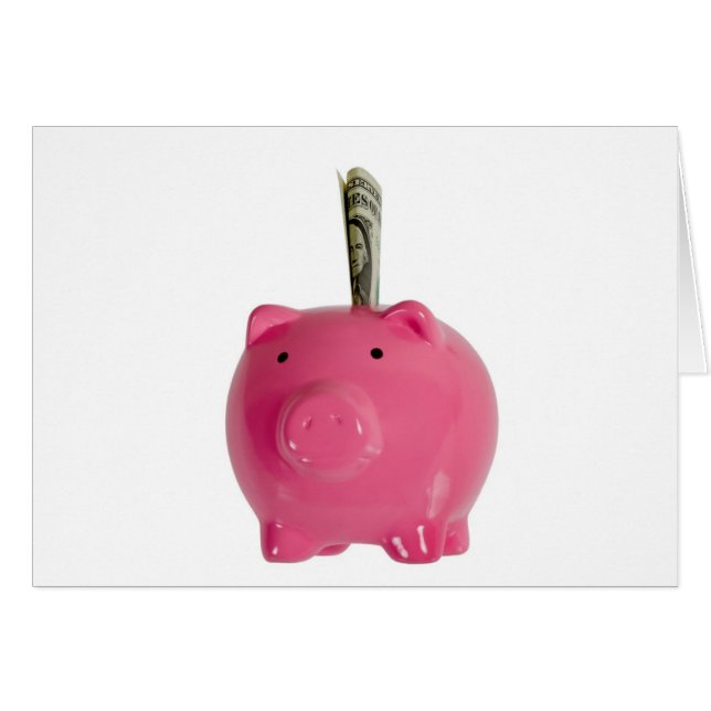 Piggy Bank mit Geld (Vorderseite (Horizontal))