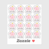 Piggy Bank Money Rettend Tracker Bujo Planner Aufkleber (Blatt)