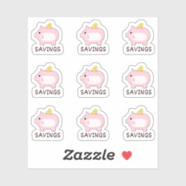 Piggy Bank Money Rettend Tracker Mini Bujo Planer Aufkleber