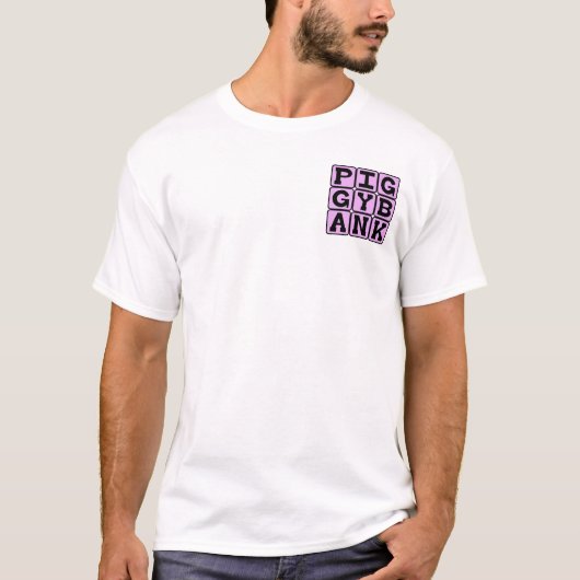 Piggy Bank, Münzhalter T-Shirt (Vorderseite)