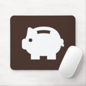 Piggy Bank-Piktogramm Mousepad (Mit Mouse)