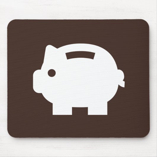 Piggy Bank-Piktogramm Mousepad (Vorne)