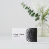 Piggy Bank - Schwarz und Weiß (Gold) Visitenkarte (Stehend Vorderseite)