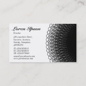 Piggy Bank - Schwarz und Weiß Visitenkarte (Rückseite)