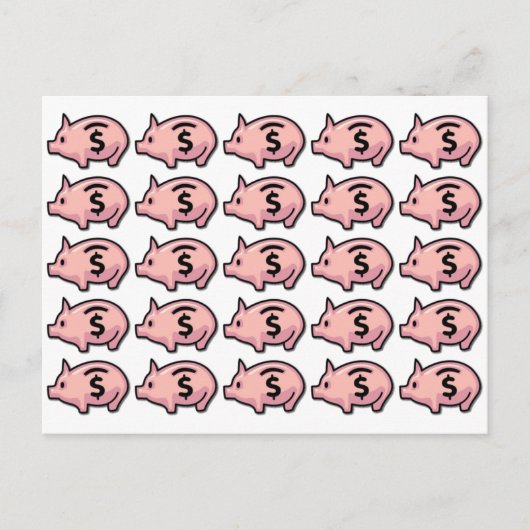 Piggy Banks Postkarte (Vorderseite)