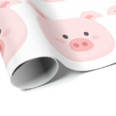 Piggy Birthday Kids Art Geschenkpapier (Rolleneckpunkt)