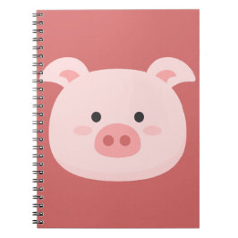 Piggy Birthday Kids Art Notizblock