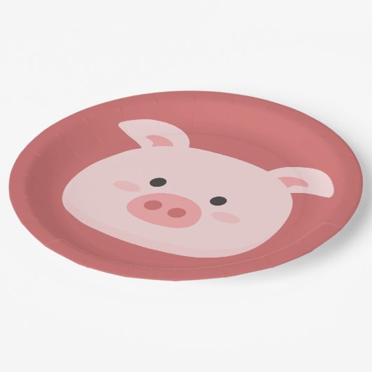 Piggy Birthday Kids Room Wall Art Paper Teller (Schrägansicht)