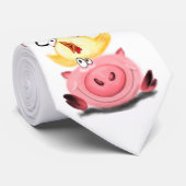 Piggy Chick and Mouse Friends Neck Tie Spaß Krawatte (Gerollt)