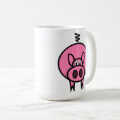 Piggy coffee Tasse 15oz (VorderseiteRechts)