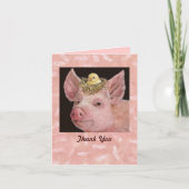 Piggy danke notecard (Vorderseite)