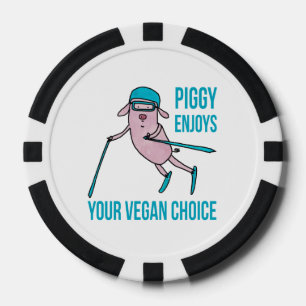 Piggy Enjoys Your Vegan Choice - Pokerchips