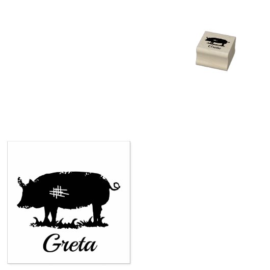 Piggy - Greta Gummistempel (Stempel)