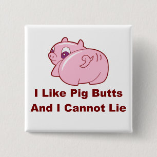 Piggy Hintern-Button Button