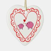 PiGgy in der Liebe! Keramikornament (Rechts)