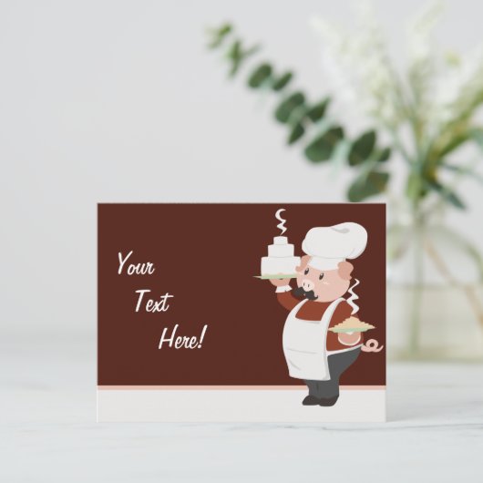 Piggy Koch Postkarte (Stehend Vorderseite)