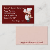 Piggy Kochs-Geschäfts-Karte Visitenkarte (Vorne/Hinten)