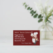 Piggy Kochs-Geschäfts-Karte Visitenkarte (Stehend Vorderseite)